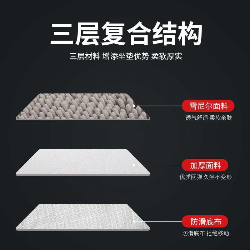 汽车坐垫冬季毛绒雪尼尔毛毛虫单片保暖三件套靠背车垫女通用座垫