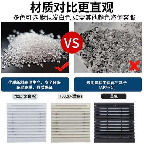 zl807百叶窗风机网罩防尘散热通风过滤网组轴流风机机柜风扇过滤