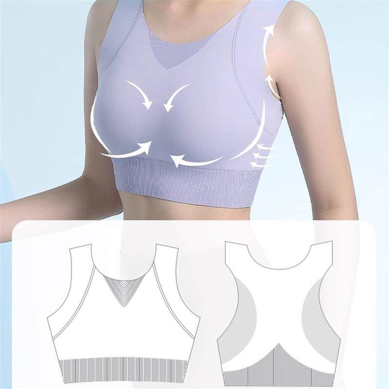 孕妇运动内衣防震瑜伽普拉提训练服大胸显小涨奶不勒收副乳文胸罩