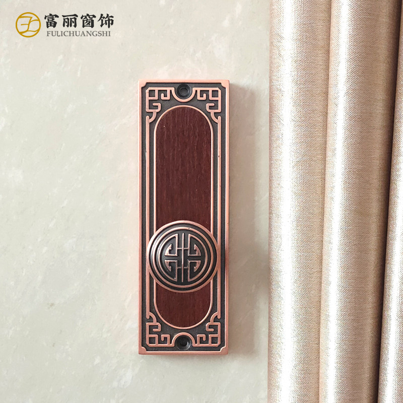 现代中式窗帘墙壁挂钩绑带绳客厅金属窗帘扣扎带窗帘固定钩子吊穗