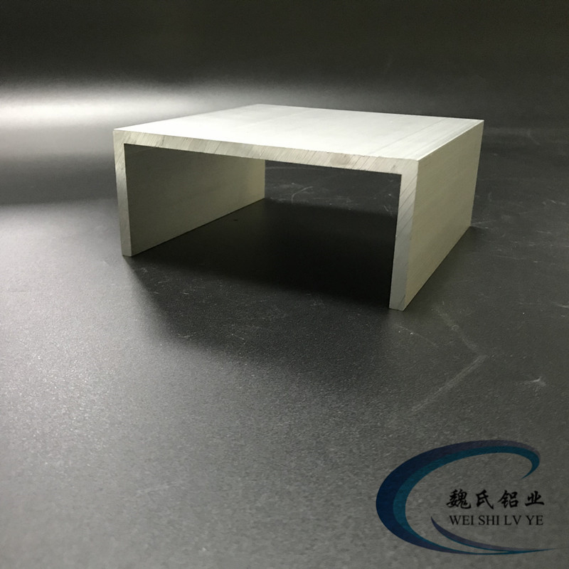 U型槽铝140*60*6mm内径128mm氧化槽铝工业铝槽铝导轨滑轨支撑型材