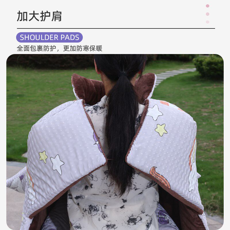 2024新款多功能电动车防寒挡风被冬季加绒加厚防水特厚护腿保暖