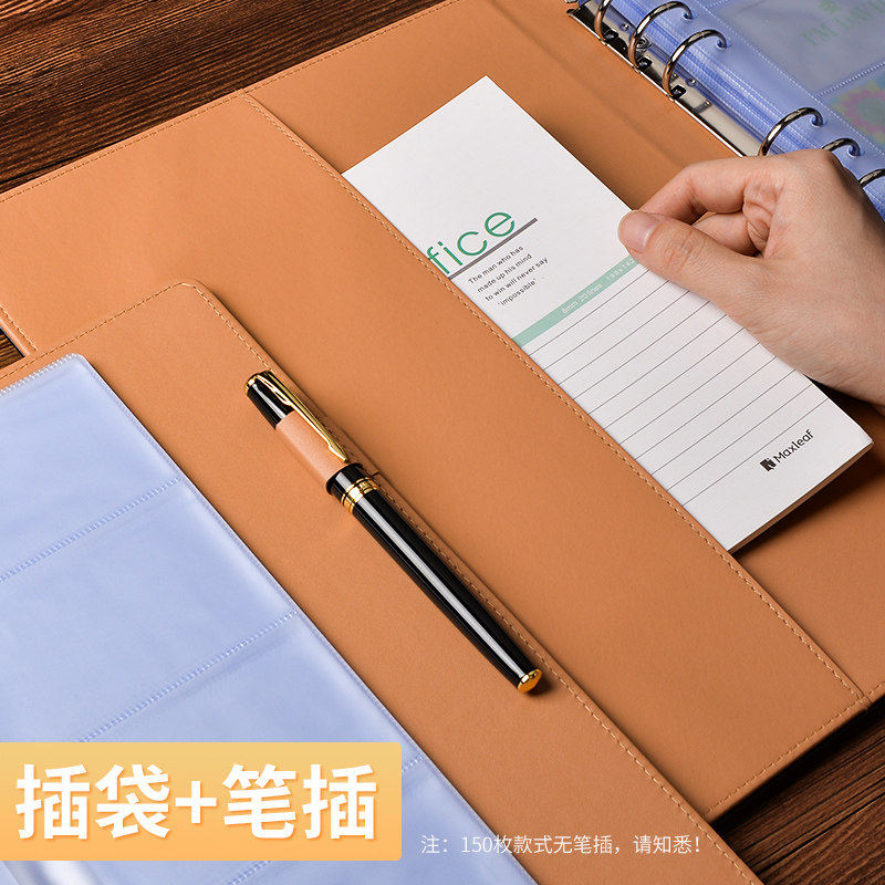 活页名片夹商务卡包男大容量1000张卡套集卡多卡位小卡册收藏册信