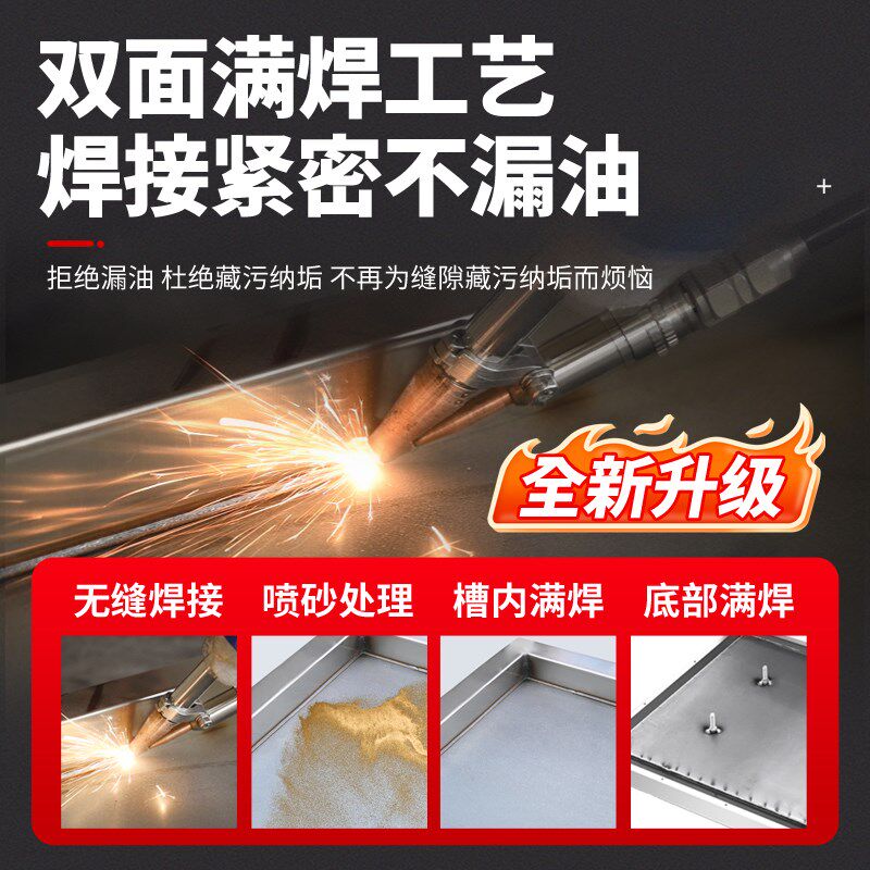 商用燃气自动恒温铁板扒炉摆摊烤冷面葱抓饼炒鱿鱼鸡蛋灌饼可定制图片