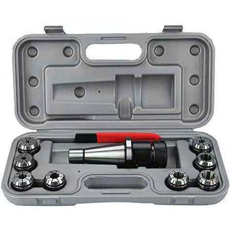 10PCS 铣床刀柄 NT40-ER32套装6-8-10-12-14-16-18-20mm刀柄夹筒