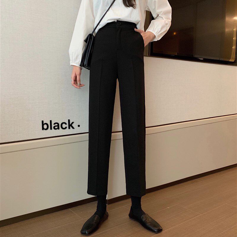 矮小个子145高腰九分小西裤女150显瘦直筒烟管裤小脚七分裤XS码夏