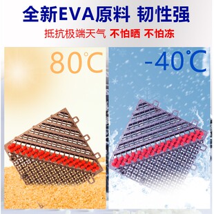 室外脚垫进门门垫大门口拼接防水防滑垫塑料防晒地垫台阶踩脚垫