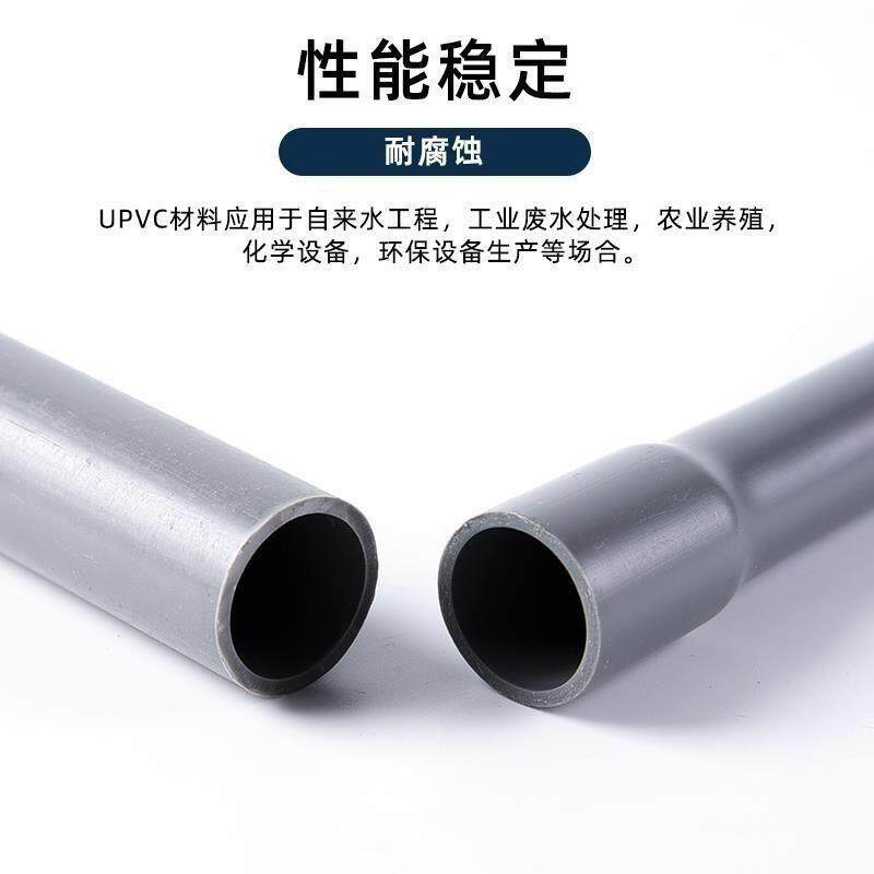 PVC大小头管给水管材 水管塑料给水管子 管件饮用水管子 国标厚度