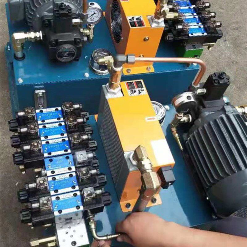 液压机泵站系统总成小型微型工作站手电动电磁阀总成农用升降平台