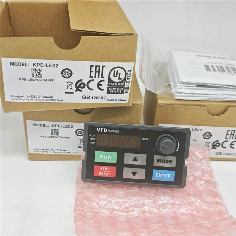 全新原装盒带说明书台达变频器操作面板KPE-LE02 VFD-series正品