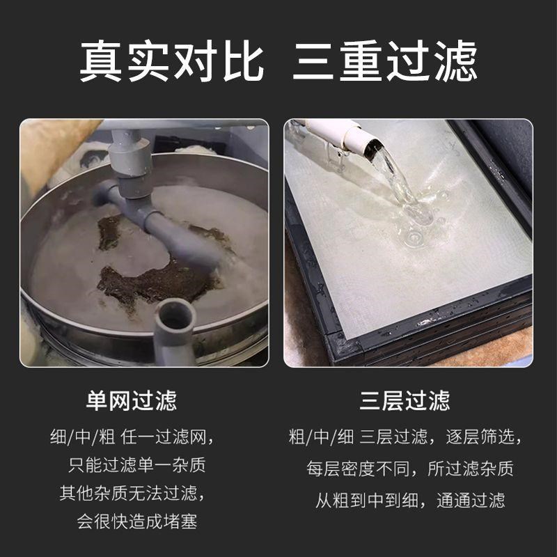 鱼缸鱼池过滤网筛超细长方形鱼粪便过滤周转箱下水道过滤网免换水
