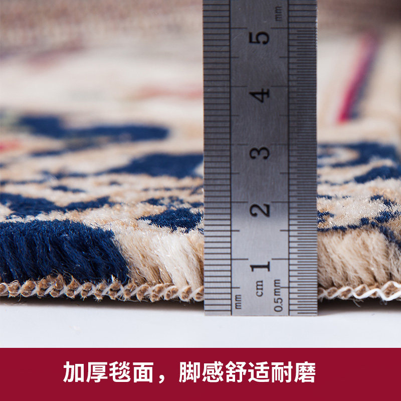 轻奢欧美客厅茶几毯加厚家用沙发地毯卧室床边毯中式家用地垫定做