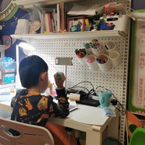 boon笔筒可挂洞洞板男孩女孩画笔铅笔彩色笔斜插文具挂墙桌面收纳