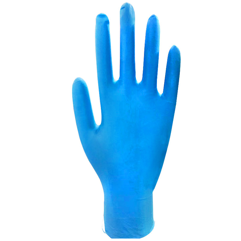 一次性丁晴手套食品纹绣洗碗无粉耐磨复合丁腈橡胶深蓝色丁青防护