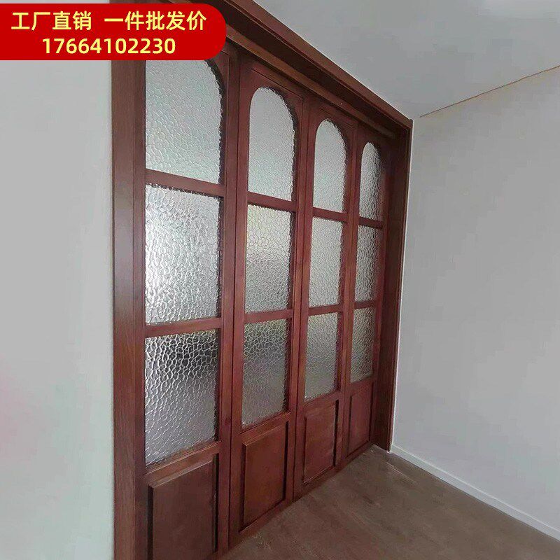 折叠门隔断门实木门定制网红商铺门窗阳台移门室内卧室折叠推拉门