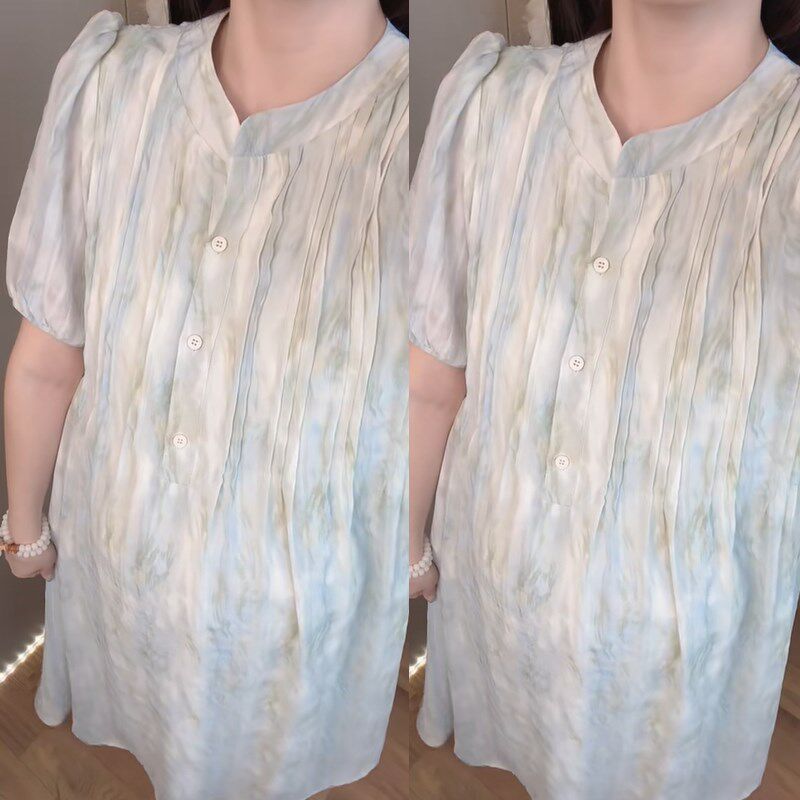 孕妇夏装连衣裙2024新款夏款小个子宽松高级感好看长款哺乳衣冰丝