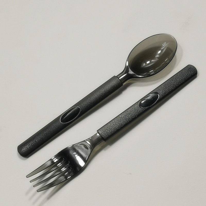 一次性勺子长柄塑料商用外卖饭勺甜品勺加厚透明独立包装西餐勺叉