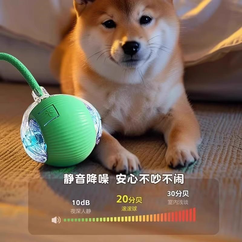 狗狗玩具球智能电动遛狗遛猫耐咬耐磨追逐自嗨解闷泰迪博美小型犬