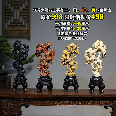 天然太湖石奇石摆件原石观赏小景观石中式造型传统石头灵璧石客厅