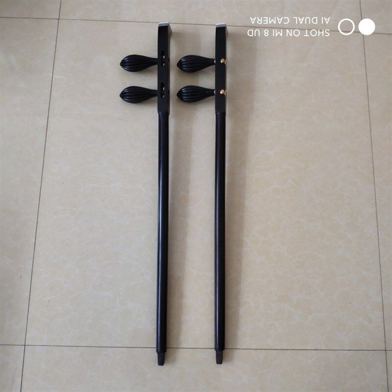 黑檀板胡杆 评剧板胡杆子 粗杆 圆杆带腰码