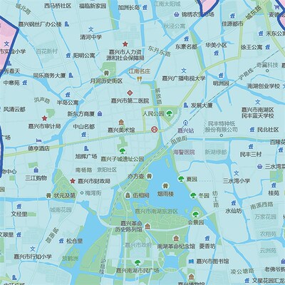 2021新款嘉兴市地图贴图办公室挂图高清防水墙壁贴超大装饰画定制