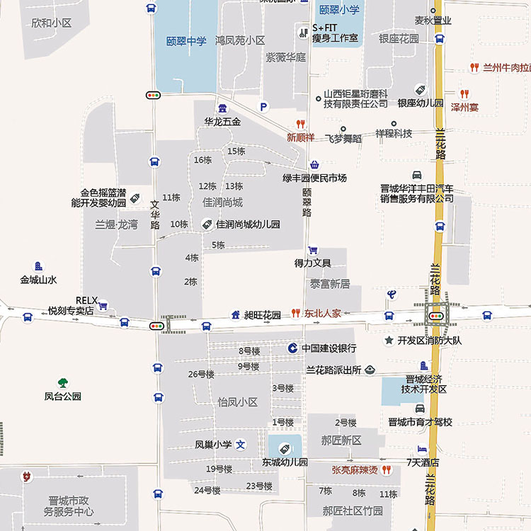 2024新款晋城市城区地图办公室挂图高清防水墙壁装饰实物推荐定制