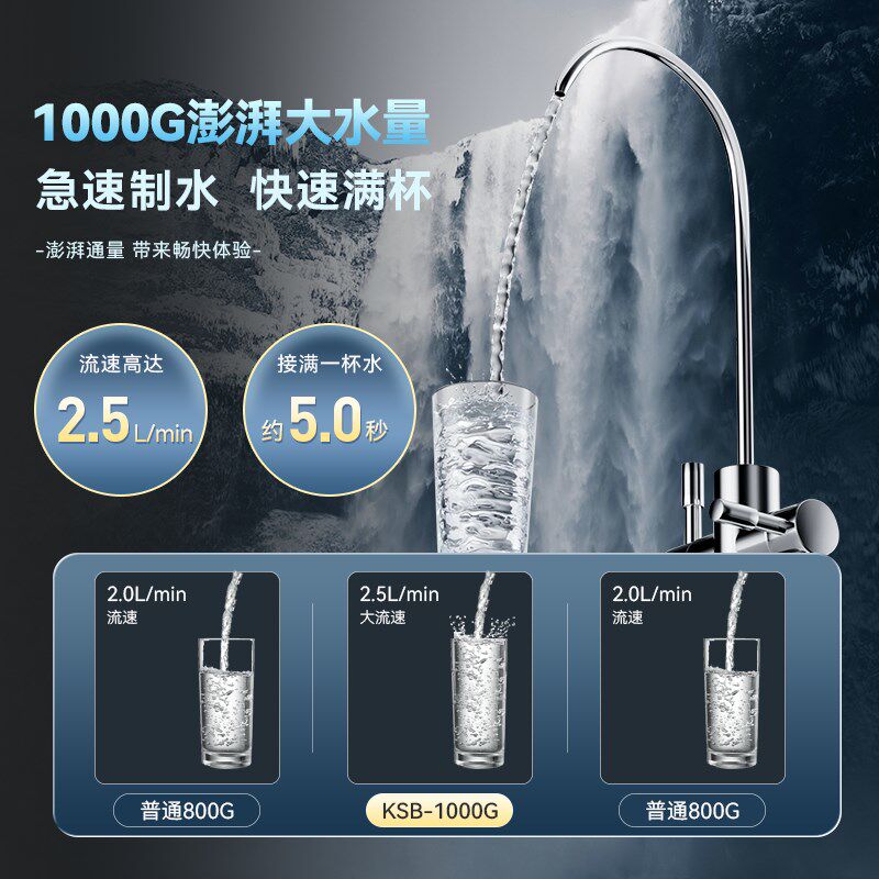 反渗透净水器家用直饮厨房自来水过滤器RO反渗透通用滤芯净水机