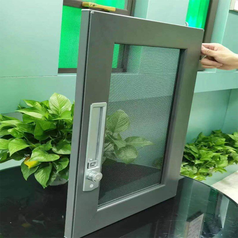 成都金刚网防盗纱窗隐形防蚊防鼠定制三趟平开防护窗高透网口袋锁