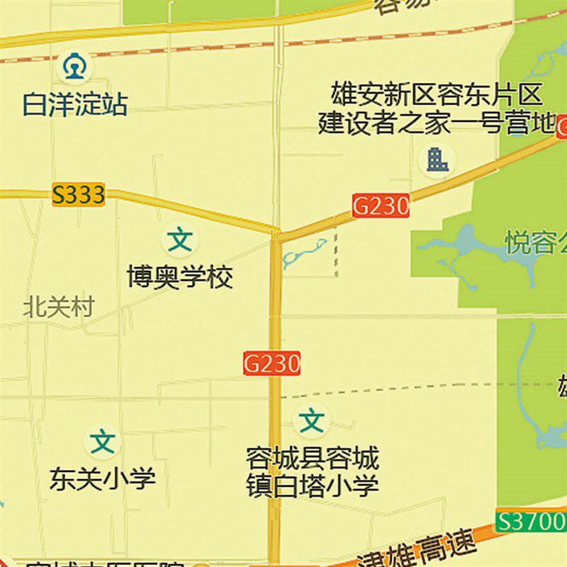 2023新款雄安新区地图贴图办公室挂图高清防水墙壁贴超大装饰画定