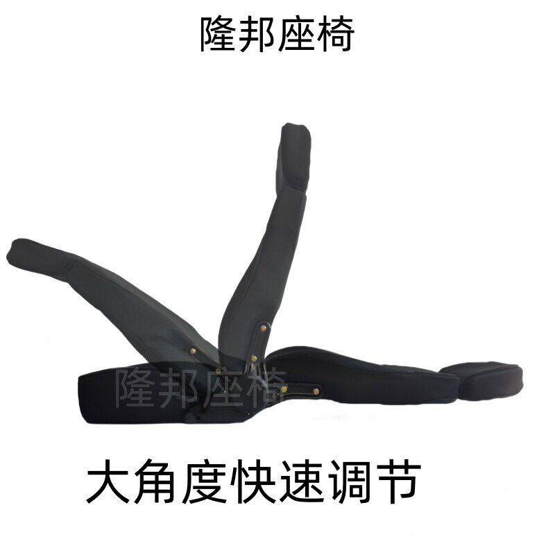 豪华透气布面皮面座椅装载机铲车压路机挖掘机座椅带扶手带头枕厚