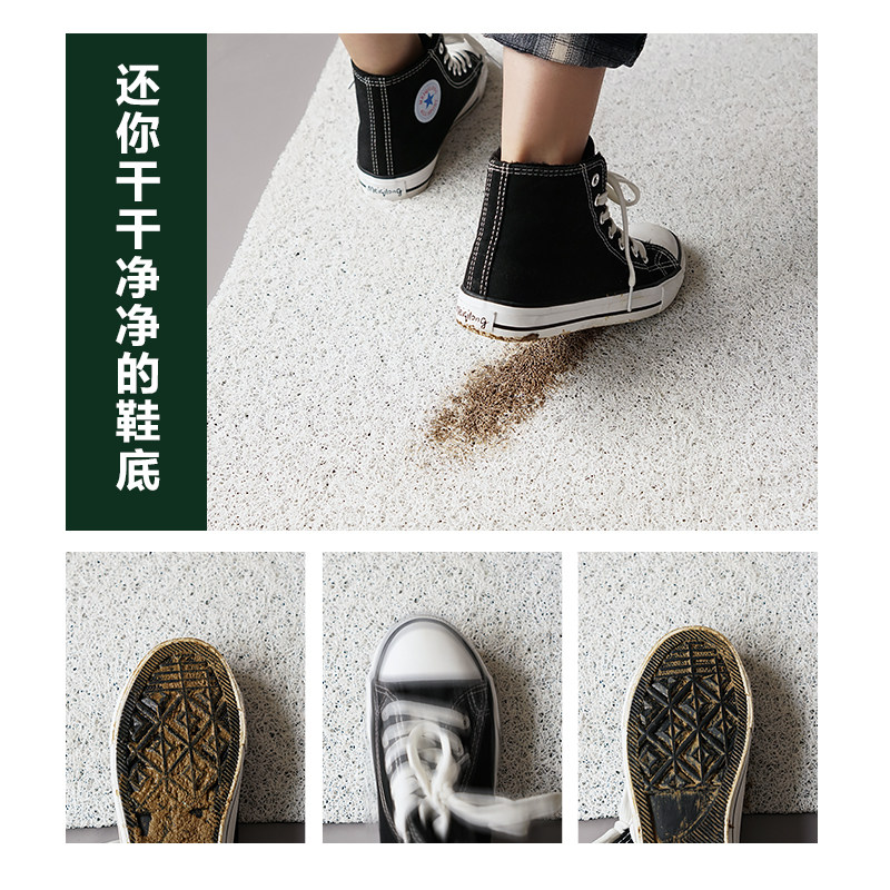 招财猫入户门地垫家用红色丝圈防滑地毯出入平安进门门口耐磨脚垫