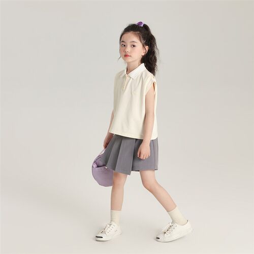 沫沫家童装夏装女童洋气裙裤2024夏季新款儿童裙子西装短裙半身裙