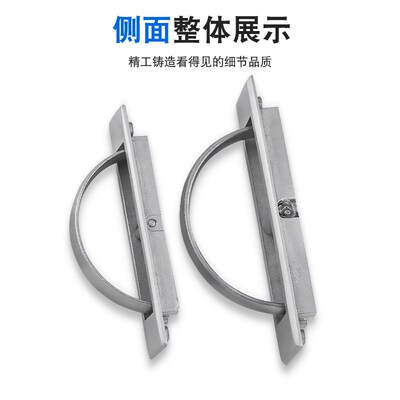304不锈钢榻榻米暗拉手嵌入式旋转把手XAC21抽屉衣柜家具隐藏扣手