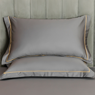 成人家用高档全棉枕头套枕芯套48cmx74cm 高端100支纯棉枕套一对装