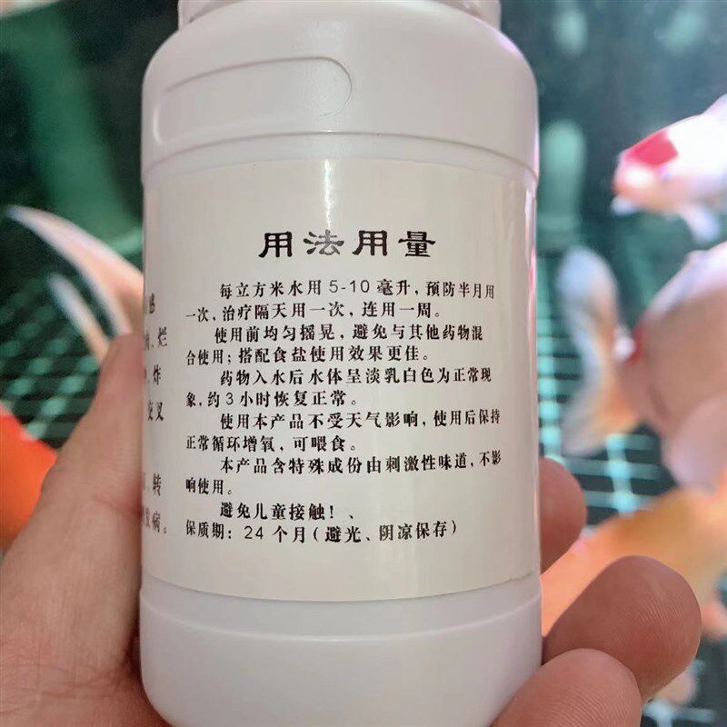 百草甘露锦鲤鱼药细菌交叉感染烂腮烂肉烂鳍烂尾立鳞充血趴底杀菌