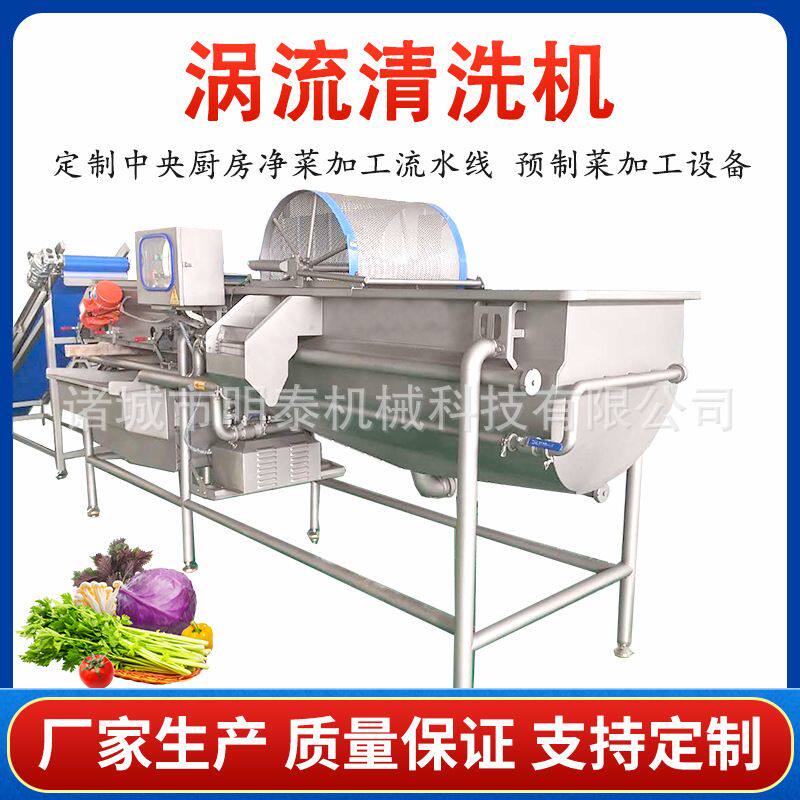 全自动涡流清洗机 超市火锅城配菜加工流水线  芹菜土豆丝洗菜机