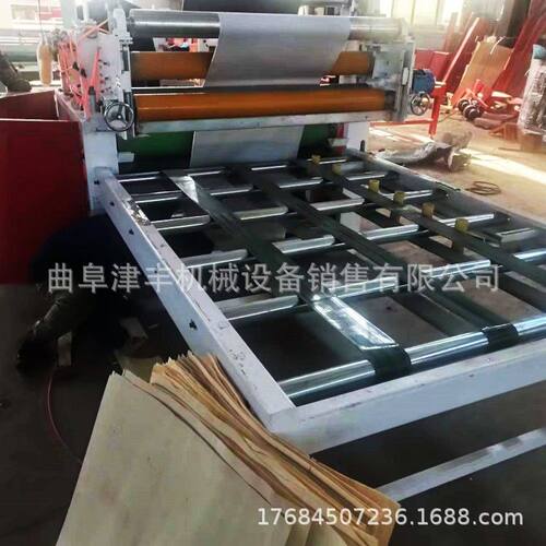 珍珠棉木皮贴纸机 输送皮带工作台 自动裁断修边 装饰纸贴板机