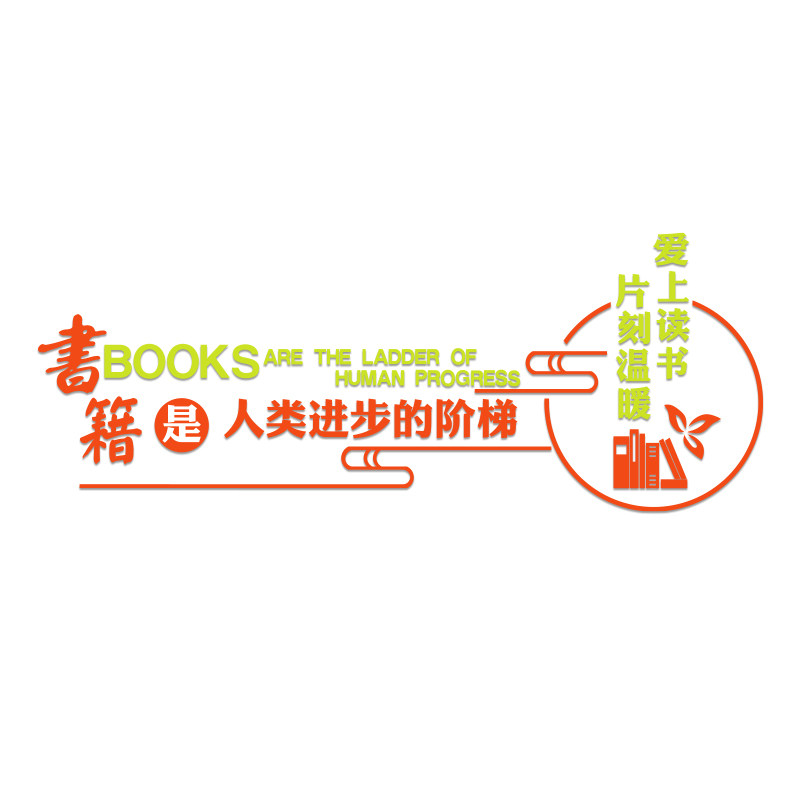 阅读角图书馆布置书吧文化墙面装饰自习览室绘本教室儿童区环创贴