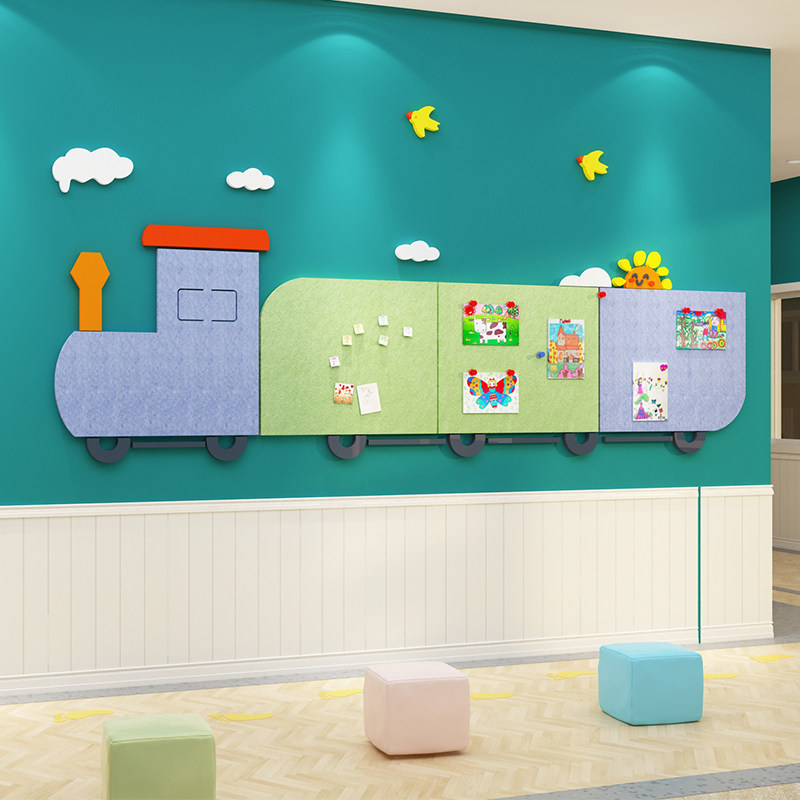 毛毡板墙贴幼儿园环创主题墙成品环境布置材料文化墙面装饰贴纸