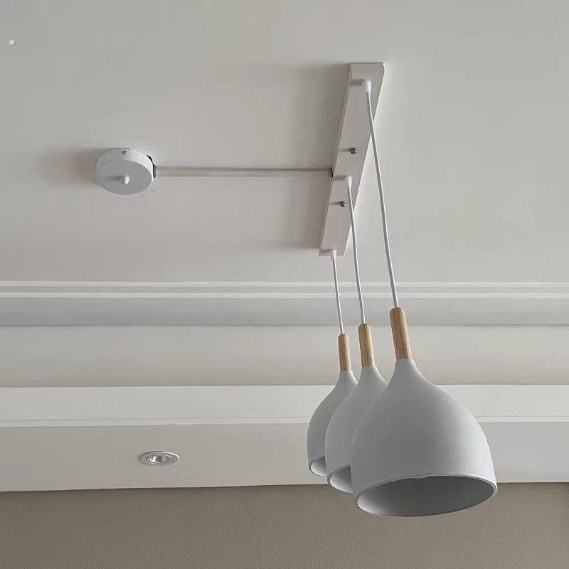 灯具移位器改位器餐厅风扇换位免开线槽可移式灯具圆吊灯移位轨道