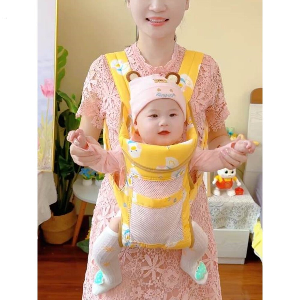 背带婴儿小月龄宝宝外出简易抱娃神器前后两用四季多功能轻便背袋
