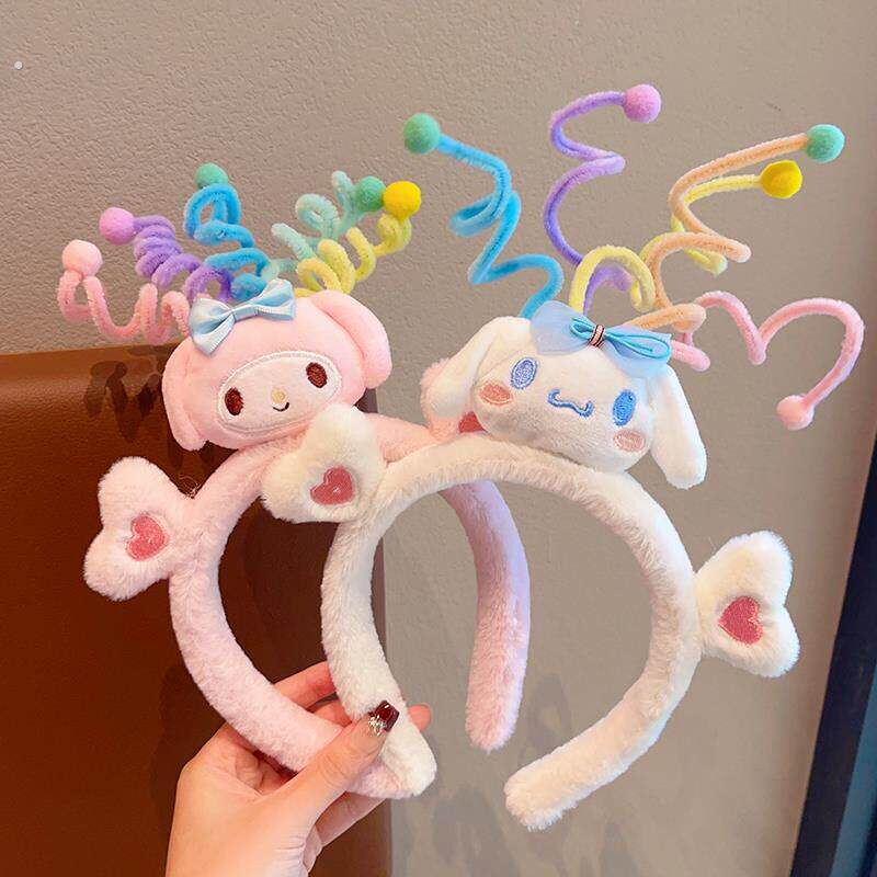 幼儿园疯狂发型日女孩儿童秋冬宝宝可爱毛绒发箍束发不勒头搞怪