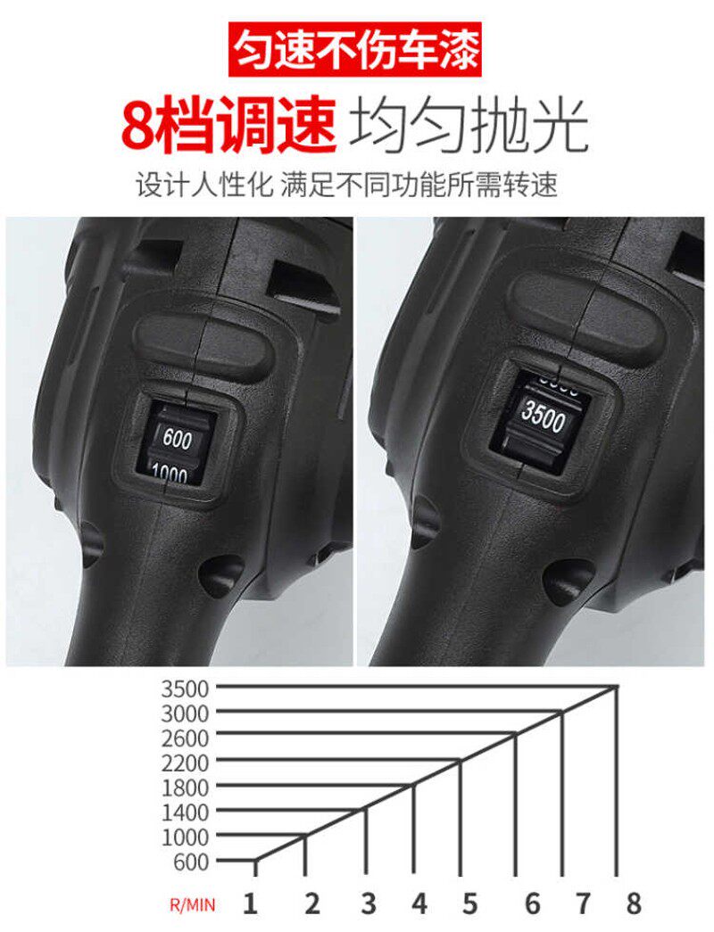 盛奇百伟新款交流电款220V调速 划痕修复专用美容工具地板打蜡机