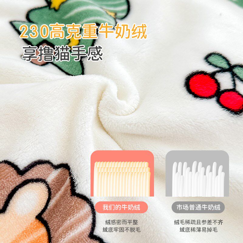 儿童褥子套垫被套罩牛奶绒冬季婴儿宝宝幼儿园宿舍加厚保暖床垫套