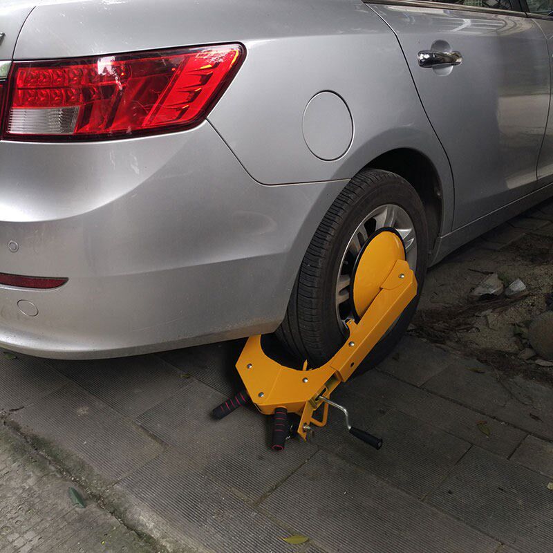 汽车锁车器小车轿车吸盘车轮锁加厚防撬汽车锁轮胎锁大车防盗车锁