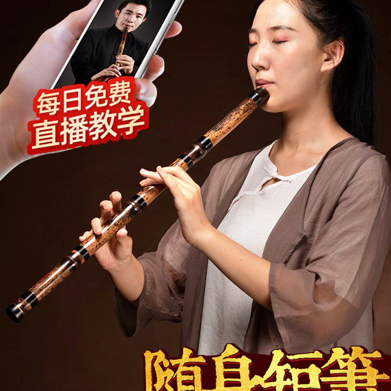 短箫竹萧乐器入门初学专业演奏紫竹洞箫高档洞萧八孔六g调f古潇笛