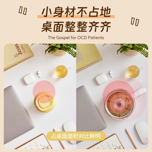 斗禾养生壶办公室小型花茶煮茶器迷你烧水壶1人mini电热养生杯