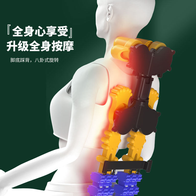 颈椎按摩器肩背部腰部全身多功能热敷揉捏枕靠垫四位一体家用仪器