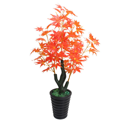 仿真植物盆栽红枫树装饰塑料假花防真花客厅摆件假盆景大绿植假树