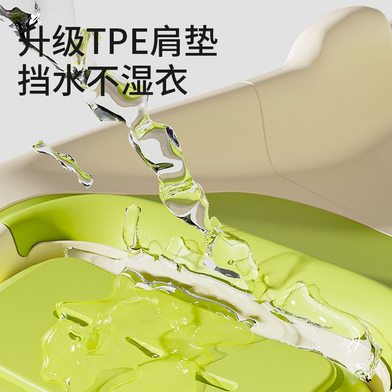 儿童洗头躺椅宝宝躺着洗头发神器洗头椅家用可摺叠小孩洗发洗头牀